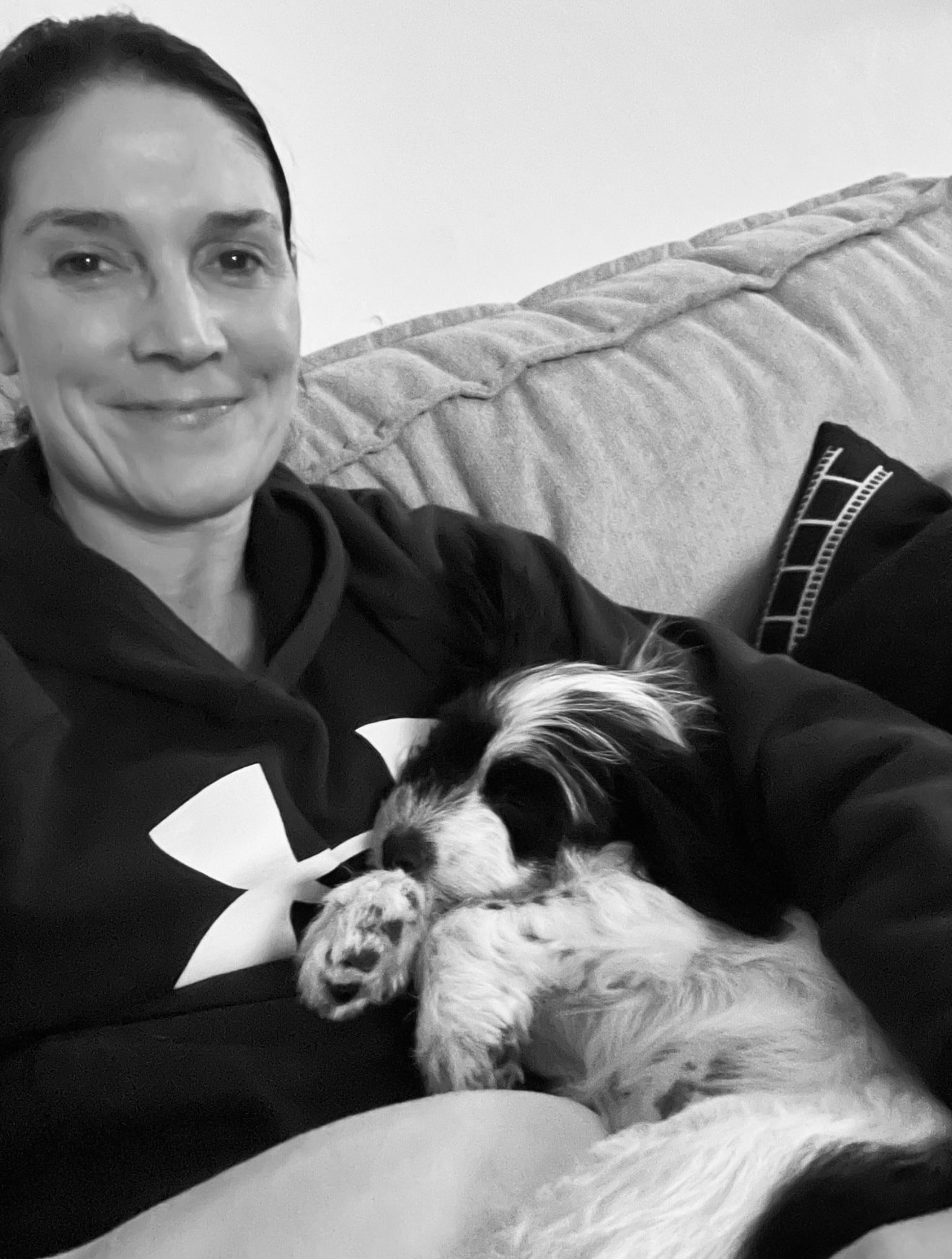 Michelle with her dog
